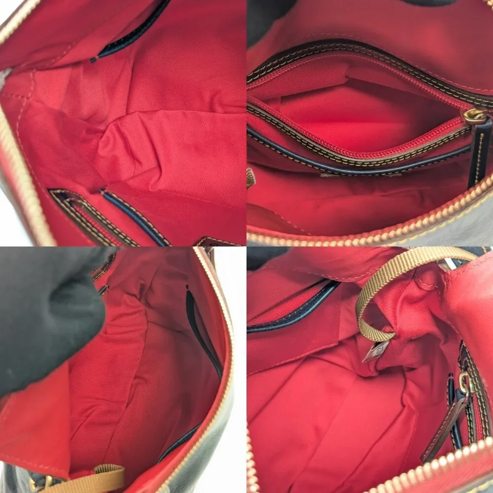 DOONEY & BOURKE USA Black Leather Florentine Hobo Satchel - Made in USA - NEW - Picture 10 of 16